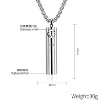 Collier d'aromathérapie personnalisé en acier inoxydable avec tampons de recharge colorés, diffuseur d'huiles essentielles, pendentif cylindrique, bijou cadeau