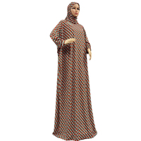 1 Pièce Abaya à Capuche pour Femmes Musulmanes, Robe Djellaba de Prière Grande Taille, Kaftan Vêtement Islamique Long Khimar d'Arabie