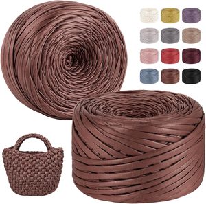 Nuevo Producto: Hilo de Poliéster Mate Tipo Cuero 100% para Tejer Bolsos a Crochet - Product Image 1