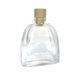 Bouteille en verre transparent de 250 ml avec bouchon en liège - Product Image 1