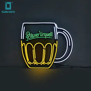 Keine Form kosten Großhandel Bier Custom Hanging ABS LED Leucht reklame