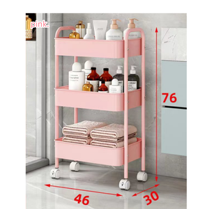 फ़ैक्टरी सीधे बिक्री पर्यावरण-अनुकूल मल्टीफ़ंक्शनल स्लिम स्टोरेज रोलिंग ट्रॉली कार्ट प्लास्टिक मूवेबल किचन यूटिलिटी कार्ट होम - Product Image 5