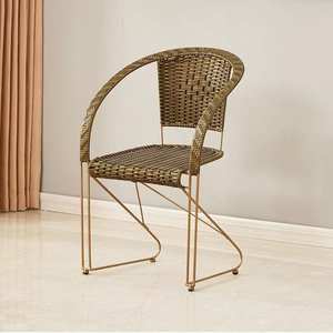 Chaises de bistro français tout temps style <span class=keywords><strong>vintage</strong></span> Ensemble <span class=keywords><strong>table</strong></span> et chaises de salle à manger en rotin tissé pour patio extérieur et jardin - Product Image 5