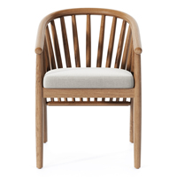 Chaise de salle à manger scandinave en rotin Silvano 06 avec structure en bois, dossier en cannage, assise moderne et confortable, mobilier pour la maison et les cafés