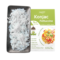 Fabricant OEM de pâtes hypocaloriques sans sucre pour marques d'aliments sains Fettuccine Konjac Shirataki de qualité supérieure