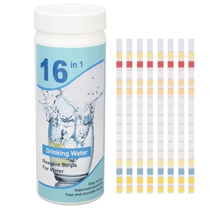Kits <span class=keywords><strong>de</strong></span> test d'<span class=keywords><strong>eau</strong></span> (100 bandelettes) – Bandelettes <span class=keywords><strong>de</strong></span> test <span class=keywords><strong>de</strong></span> <span class=keywords><strong>la</strong></span> qualité <span class=keywords><strong>de</strong></span> <span class=keywords><strong>l</strong></span>'<span class=keywords><strong>eau</strong></span> <span class=keywords><strong>du</strong></span> <span class=keywords><strong>robinet</strong></span> et des puits, 16-en-1, avec tests <span class=keywords><strong>de</strong></span> <span class=keywords><strong>dureté</strong></span>, <span class=keywords><strong>de</strong></span> manganèse, <span class=keywords><strong>de</strong></span> cuivre, <span class=keywords><strong>de</strong></span> fer et <span class=keywords><strong>de</strong></span> pH - Product Image 1
