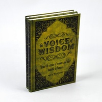 Impresión de Libros de Tapa Dura Personalizados de Fábrica con Estampado en Relieve a Todo Color, Título Grabado, Encuadernación Cosida, Tamaño y Logotipo Personalizados, MOQ Bajo