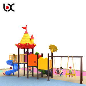 Parc de jardin extérieur pour enfants manèges Playhouse aire de jeux jouets escalade ensemble Slip Tube grand <span class=keywords><strong>toboggan</strong></span> en plastique et balançoire ensemble aire de jeux Oem - Product Image 2