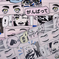 Tela Satén Brillante Estampada con Diseños de Anime, 100% Poliéster, Tejido de Peso Medio, Resistente a la Encogimiento y a las Arrugas, Venta al Por Mayor