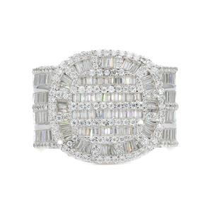 Anillo de Joyería Personalizado de Moda, 10k, 14k, 18k, con Incrustaciones Completas de Diamantes Moissanite VVS en Forma de Baguette Cuadrada, Anillo Hip Hop para Hombre y Mujer - Product Image 5