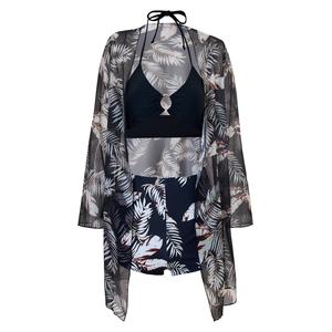 Trajes de Baño Bikini de 3 Piezas con Logotipo Personalizado en 3D (Delantero y Trasero), Bajo MOQ, Diseño de Hojas, Sin Espalda, Spandex/Poliéster, Ropa de Playa para Mujer - Product Image 4