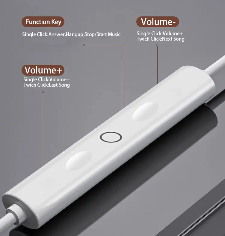 Sıcak satış 1.2M kablolu tip-c kulaklık kulak içi gürültü iptal oyun mikrofonlu kulaklıklar iPhone Samsung için