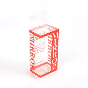 אישית סיטונאי יוקרה PVC PET PP ברור שקוף חלבית קופסות פלסטיק צבעוני מתקפל תיבת עם הדפסת עיצוב לוגו