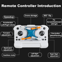 Mini drone électrique télécommandé pour enfants, modèle d'avion RC 2,4 GHz, quadricoptère pour débutants, pliable et sûr pour le vol en extérieur