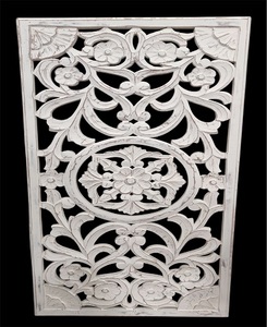 Panneau mural rectangulaire en MDF fait main, art mural décoratif sculpté pour intérieurs modernes, accent mural suspendu, vente en gros et exportation - Product Image 4