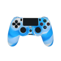 Peau en silicone camouflage NSLikey pour manette PS4 Slim Pro, housse de protection en silicone