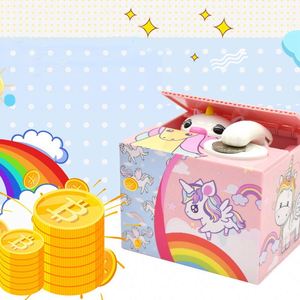 Tirelire musicale électronique en plastique licorne pour enfants 2020 avec détection de vol - Product Image 5