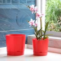 2025Nouvelle Arrivée Moderne En Plastique Pot De Fleur Creative Pratique Semis Pépinière Pot avec Double-Couche pour Intérieur Maison Jardin
