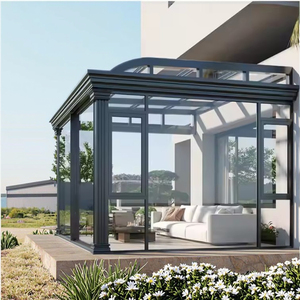 <span class=keywords><strong>Solarium</strong></span> de aluminio exterior moderno personalizado para Villa Hotel almacén y apartamento - Product Image 3