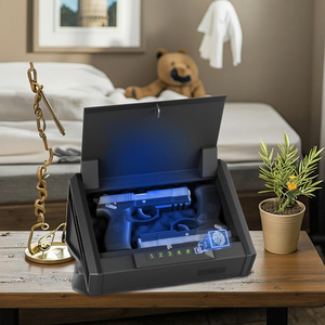 Điện tử kỹ thuật số Khóa vân tay mật khẩu ánh sáng ban đêm đôi Handgun trường hợp cho két - Product Image 2