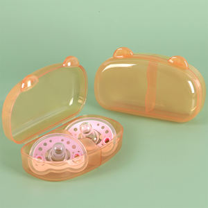 YUZMEI Étui à sucette personnalisé de petite taille, boîte de rangement pour tétine de bébé, étui pour sucette, boîte de voyage pour sucette pour 2 sucettes - Product Image 2