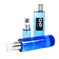 Flacon pompe en PETG bleu de 30 ml, 60 ml, 120 ml, 150 ml, flacon vide portable pour sérum facial, tonique, shampoing, cosmétiques