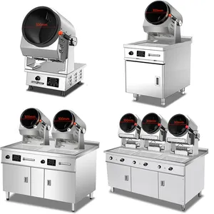 Nut Frying Machine Automatic Stirring Cooker Robot Provided 220V Kitchen Equipment Restaurant Cooking Robot