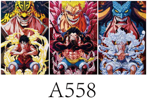 500 Diseños, 40*30cm, Imagen Lenticular 3D con Efecto Flip, Anime One Piece, Luffy Gear 5, Póster Lenticular 3D <span class=keywords><strong>de</strong></span> Plástico, Arte Mural - Product Image 5