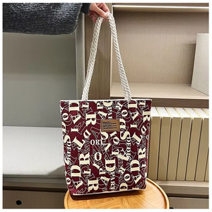 Tùy chỉnh in chữ công suất lớn Bền hữu hình lợi ích mua sắm <span class=keywords><strong>Canvas</strong></span> <span class=keywords><strong>Tote</strong></span> Túi với tùy chỉnh in logo - Product Image 5