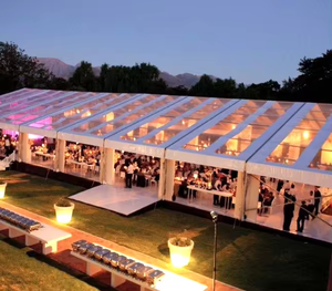 Tente pour 50 personnes, accessoires de <span class=keywords><strong>camping</strong></span>, 20x30m, tendance 2024 aluminium, Evenementiel et mariage - Product Image 4