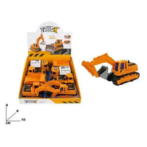 Juego de Vehículos de Construcción, Excavadora y Cargadora de Juguete de 15 cm para Niños, Máquinas Educativas - Product Image 1