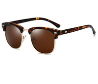 2023 lunettes de soleil polarisées semi-sans monture femmes/hommes Vintage riz ongles UV400 lunettes classiques marque concepteur lunettes de soleil
