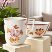 Service de table en céramique de style nordique, luxe léger et minimaliste, motif créatif pour le petit-déjeuner, la vaisselle de dessert, la nourriture occidentale
