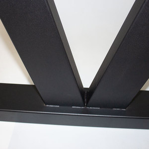 Wf đồ nội thất Khung trong nhà ăn uống đúc sắt rèn thanh bàn ăn văn phòng băng ghế dự bị cà phê đen vàng kim loại chân bàn - Product Image 4