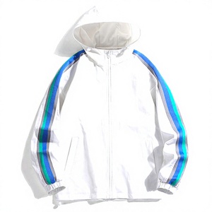 Zipper Pocket Smile Face Patchwork Fleece Eco-Friendly Waterproof Polyester/Cotton <b>Hoodies</b> Sweatshirts Streetwear Men's Hip Hop - Product Image 6