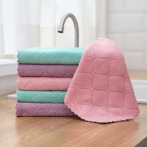 Chiffons de cuisine, torchons, chiffons de nettoyage en microfibre, chiffons en microfibre corail de qualité supérieure, antiadhésifs, lavables, séchage rapide pour la cuisine - Product Image 3
