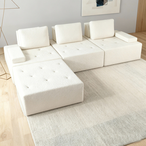 Divano Moderno in Schiuma Compressa per Soggiorno, Design Moderno a 3 Posti, Imballaggio Sottovuoto, Arredamento Modulare dalla Cina - Product Image 1