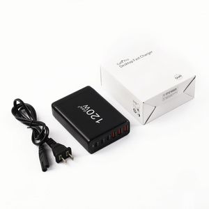 120W USB C Charging Station Phone Fast Charger 6-Port USB C Power <b>Adapter</b> for All Phones for Laptop - Product Image 1