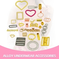 Broches de Aleación para Trajes de Baño de 10 mm, Accesorios Metálicos para Ropa Interior con Conector Lavable, Hebillas para Sujetador de Lencería con Características de Zinc