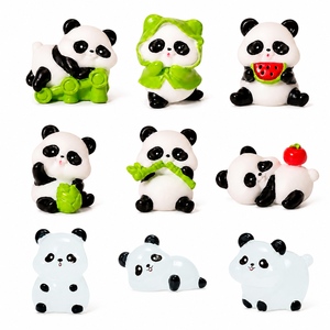 Figuras <span class=keywords><strong>de</strong></span> Panda <span class=keywords><strong>de</strong></span> Resina Miniatura Surtidas al por Mayor, Coloridas y que Brillan en la Oscuridad, para Jardín <span class=keywords><strong>de</strong></span> Hadas, Micropaisaje y Decoración del Hogar - Product Image 1