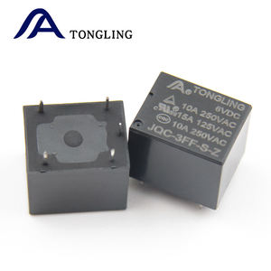 HF3FF Direktvertrieb 5V-<span class=keywords><strong>24V</strong></span> 5-Pin T73 Silberkontakt 10A 1H/1Z Mini Magnetisches PCB-Montage-Leistungsrelais Zuckerwürfel für Leiterplatten - Product Image 4