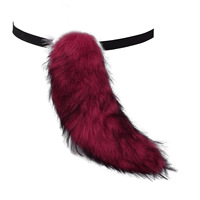 Serre-tête en peluche queue de loup pour femme, accessoire de fête, club, coiffure, bandeau fourrure Lolita, anime, Halloween, Noël, cosplay