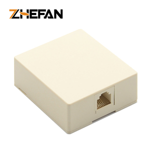 Boîtier <span class=keywords><strong>de</strong></span> montage sous-face réseau Cat.3 à port unique RJ11 comme boîtier <span class=keywords><strong>de</strong></span> Jack Keystone Connecteur RJ11 6P4C Boîte montée en surface - Product Image 2