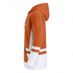 เสื้อฮอกกี้น้ำแข็งผู้ชายแบบกำหนดเอง ปักชื่อทีม หมายเลข OEM ลายเปล่า พิมพ์ลาย โพลีเอสเตอร์ 100% ระบายอากาศได้ดี สำหรับกีฬา - Product Image 6