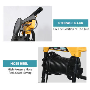 منظف ضغط عالي جديد من سونلين يعمل بمحرك بنزين بقوة 170 بار وتدفق 9 لتر/دقيقة، منظف ضغط عالي للمزارع يعمل بالماء البارد وغسيل السيارات - Product Image 5