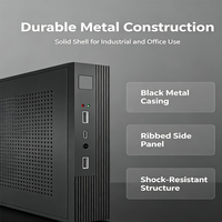 Boîtier PC Mini ITX mural en aluminium, châssis industriel, boîtier barebone pour carte mère H61 H110 H610