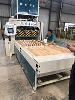 2500X1400mm haute fréquence automatique machines à bois conseil joindre Machine chaîne alimentation panneau bord collage presse engrenage