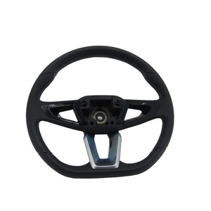 Pièces ATV, remplacement OEM, garniture en cuir PU en forme de V, volant de voiture noir, ensemble de volant pour l'intérieur de la voiture - Product Image 1