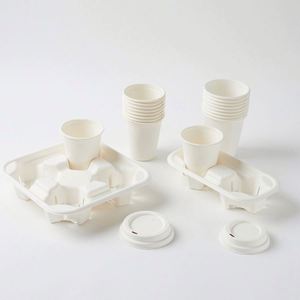 En promotion : Gobelet personnalisé jetable en bagasse de canne à sucre de qualité alimentaire, recyclable, avec couvercle pour sauce - Product Image 2