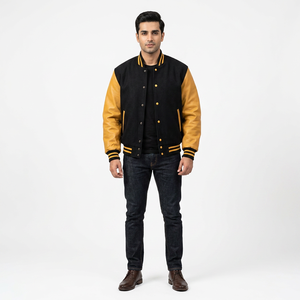 Veste universitaire sur mesure pour homme FINER THREADS, logo personnalisé, grande taille, 100% coton respirant, broderie en chenille - Product Image 1